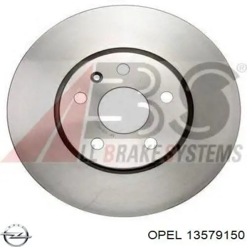 13579150 Opel freno de disco delantero