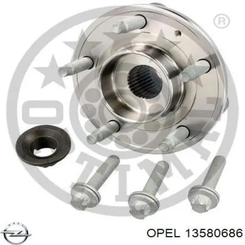 13580686 Opel cubo de rueda delantero