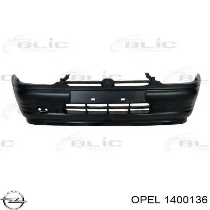 1400136 Opel parachoques delantero