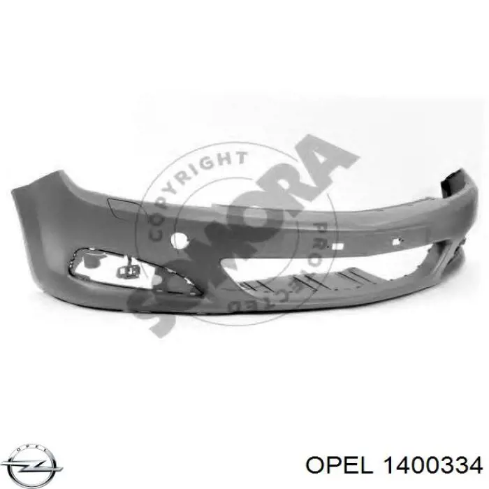 13161055 Opel parachoques delantero