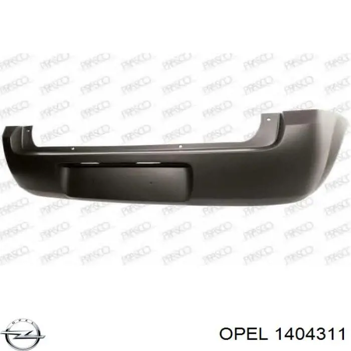  Parachoques trasero para Opel Meriva 