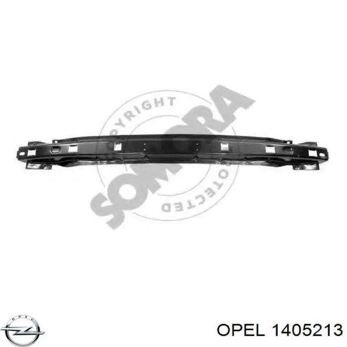  Refuerzo paragolpes trasero para Opel Corsa 73, 78, 79