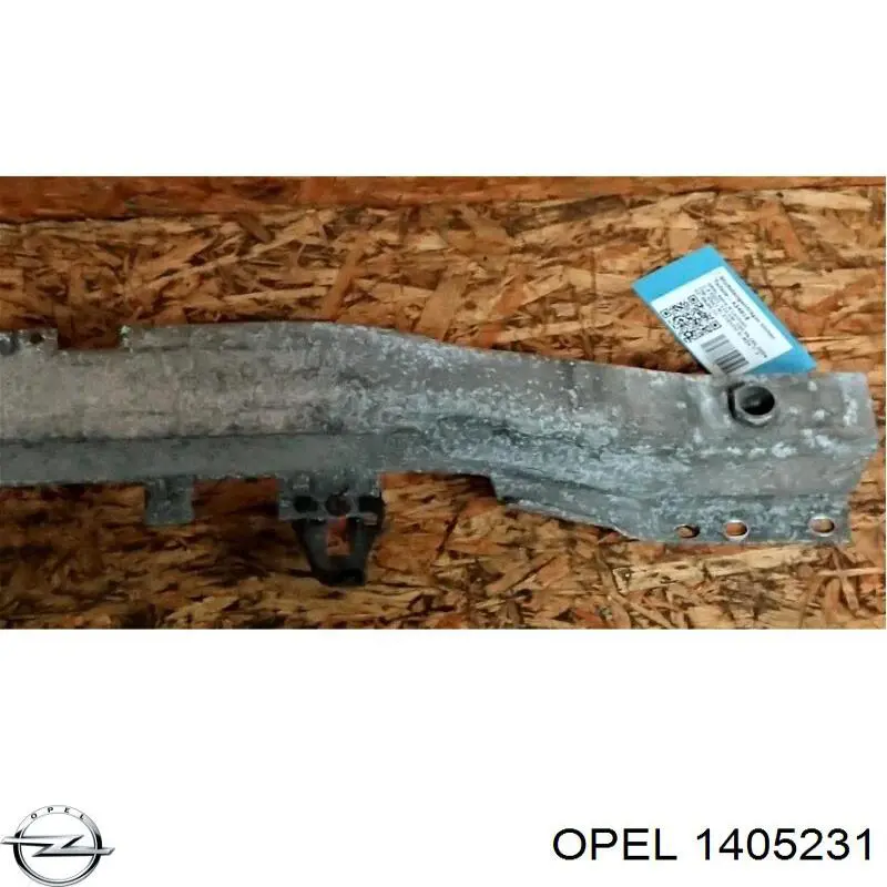 1405231 Opel refuerzo paragolpes trasero