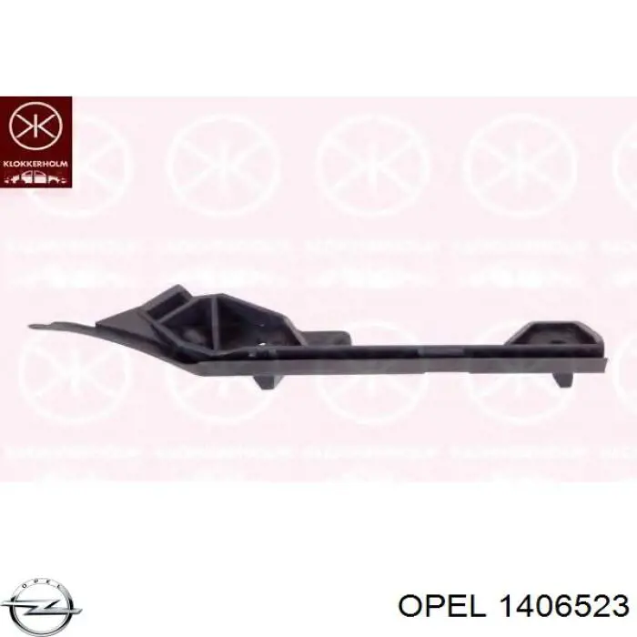 1406523 Opel soporte de guía para parachoques delantero, izquierdo