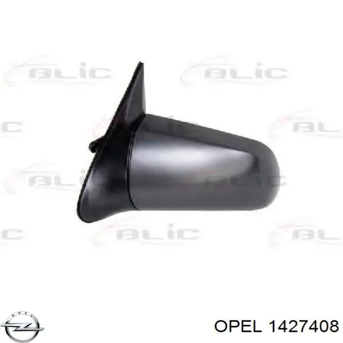 1427408 Opel cristal de espejo retrovisor exterior izquierdo