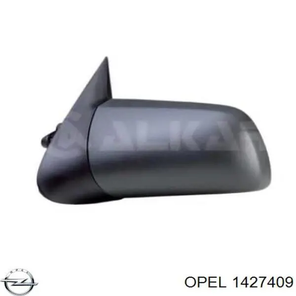  Cristal De Espejo Retrovisor Exterior Derecho para Opel Vectra 88, 89