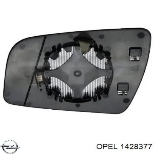 1428377 Opel cristal de espejo retrovisor exterior izquierdo