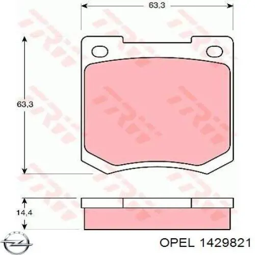 1429821 Opel 