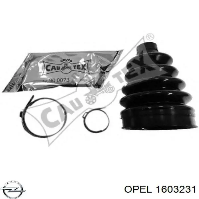 1603231 Opel fuelle, árbol de transmisión delantero exterior