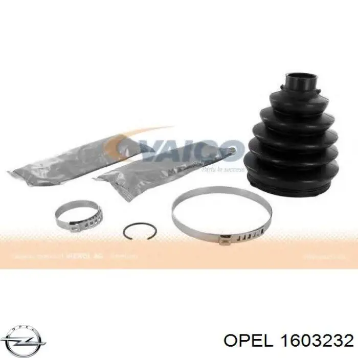 1603232 Opel fuelle, árbol de transmisión delantero exterior