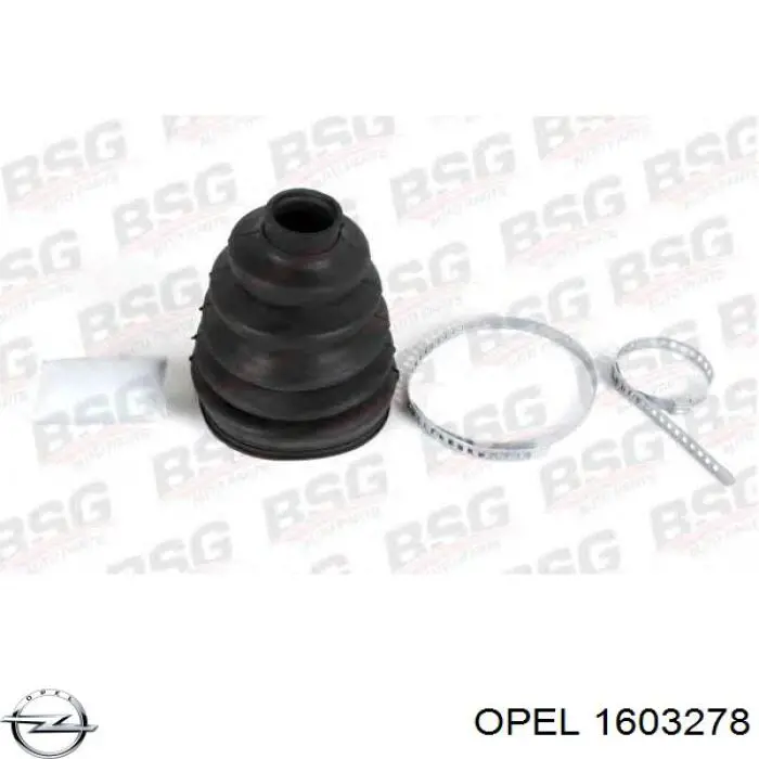 1603278 Opel fuelle, árbol de transmisión delantero exterior