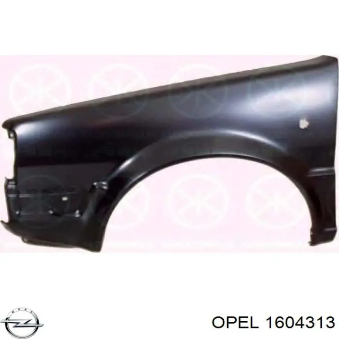 1604313 Opel cubo de rueda trasero