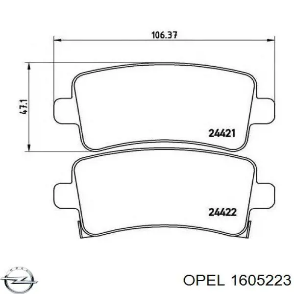 1605223 Opel 