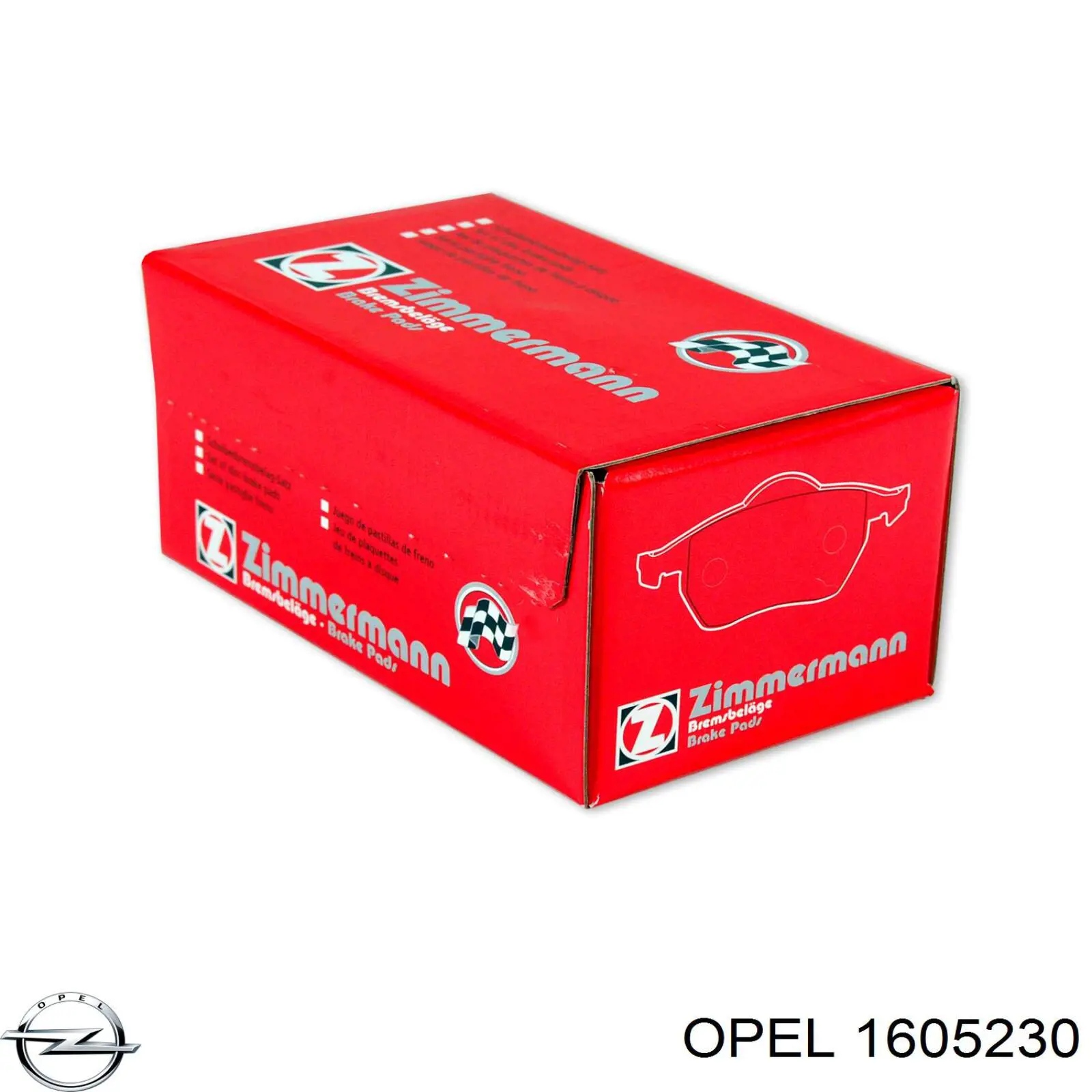 1605230 Opel pastillas de freno traseras