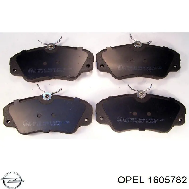 1605782 Opel pastillas de freno delanteras