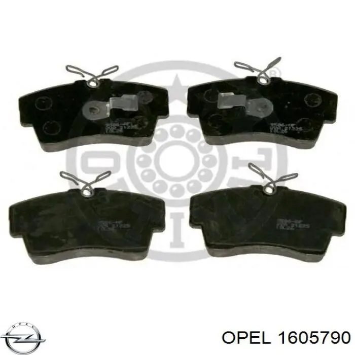 1605790 Opel pastillas de freno delanteras