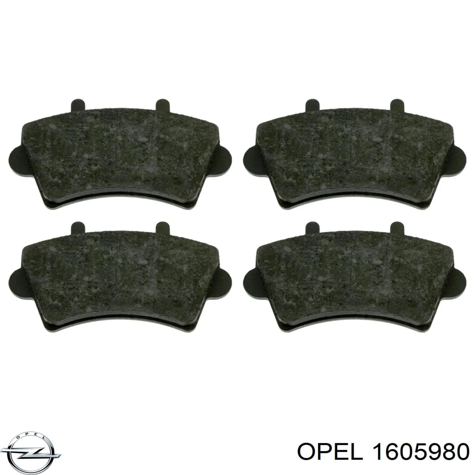 1605980 Opel pastillas de freno delanteras