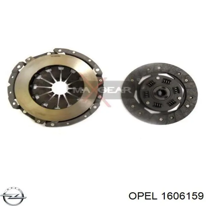 1606159 Opel kit de embrague (3 partes)