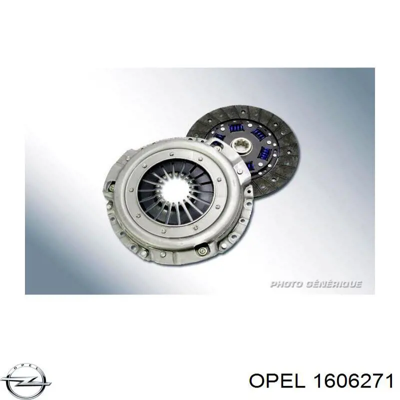 1606271 Opel kit de embrague (3 partes)