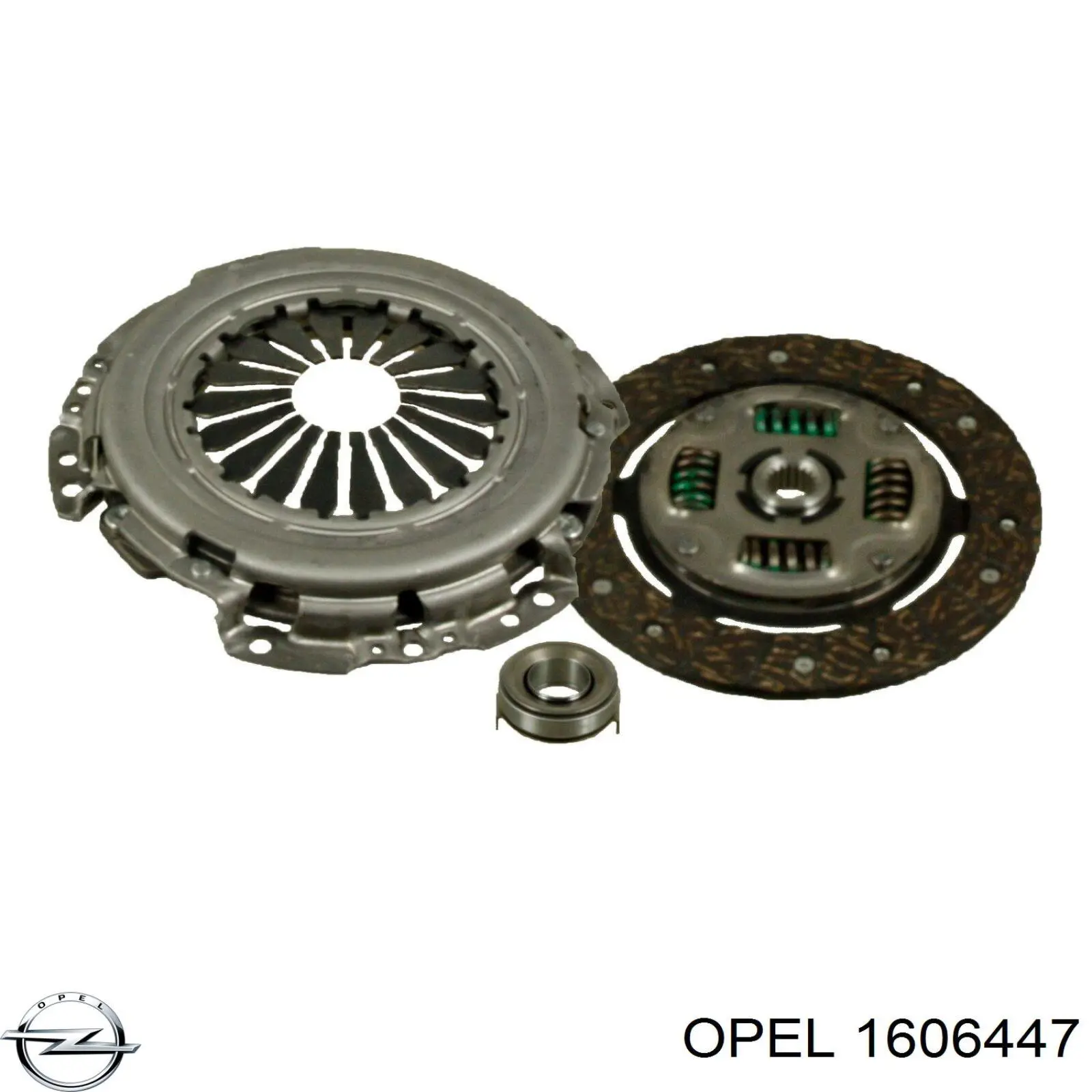 1606447 Opel kit de embrague (3 partes)