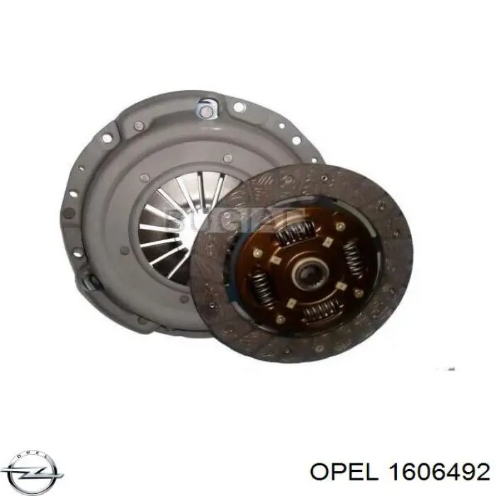 1606492 Opel kit de embrague (3 partes)