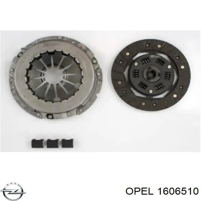 1606510 Opel kit de embrague (3 partes)