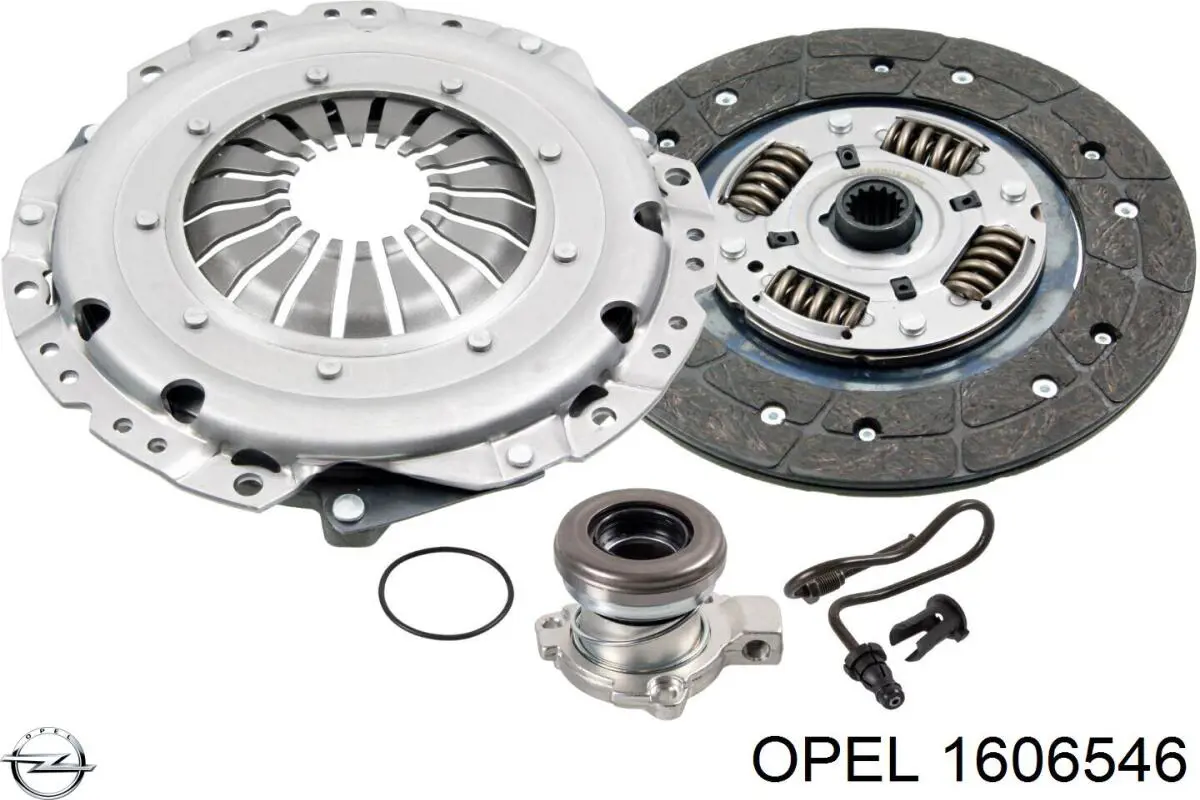 16 06 546 Opel kit de embrague (3 partes)