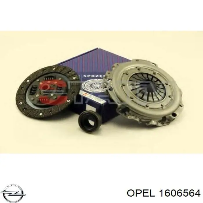 1606564 Opel kit de embrague (3 partes)