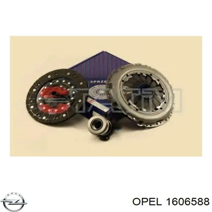 1606588 Opel kit de embrague (3 partes)