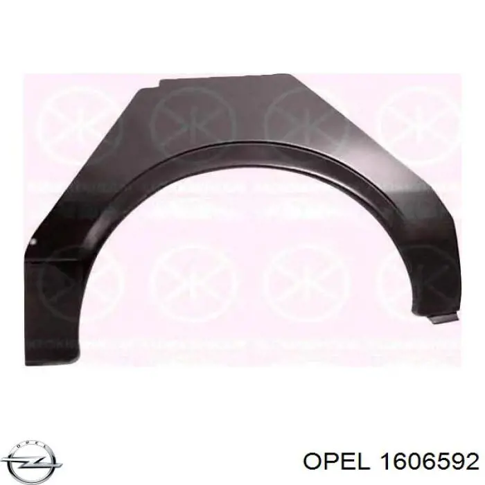 1606592 Opel kit de embrague (3 partes)