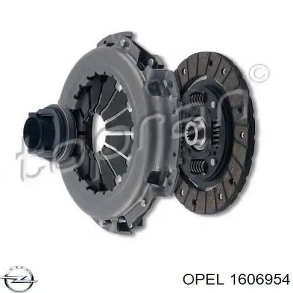 1606954 Opel kit de embrague (3 partes)