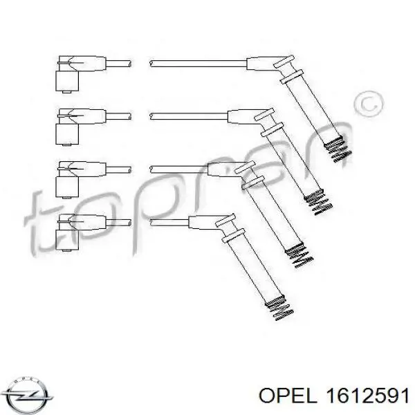 1612591 Opel juego de cables de encendido