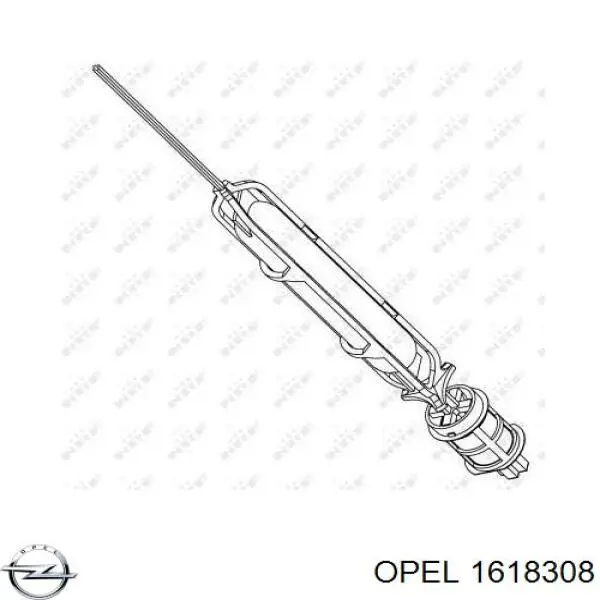 1618308 Opel receptor-secador del aire acondicionado