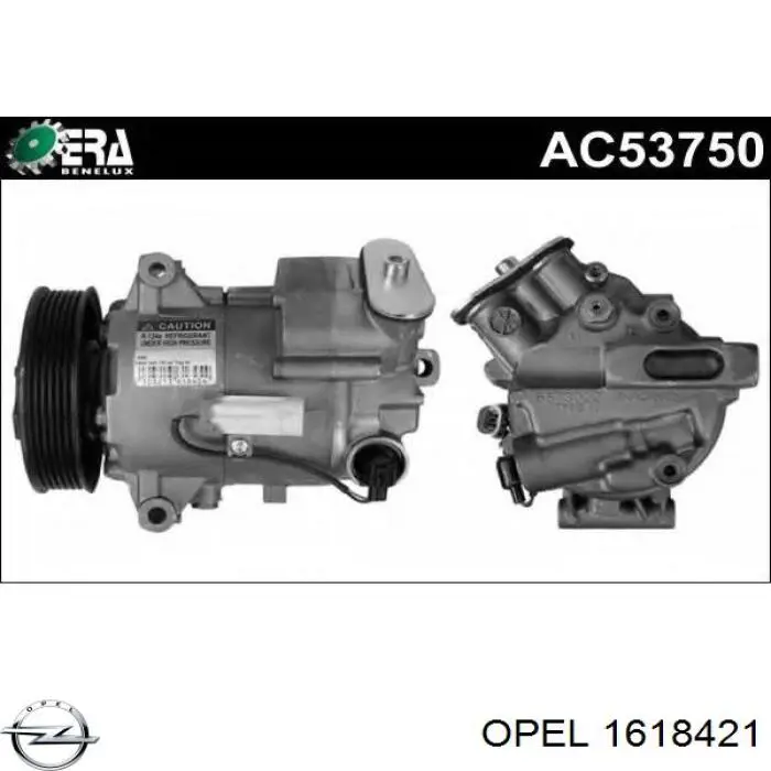 1618421 Opel compresor de aire acondicionado