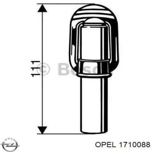  Faro antiniebla derecho para Opel Astra 55