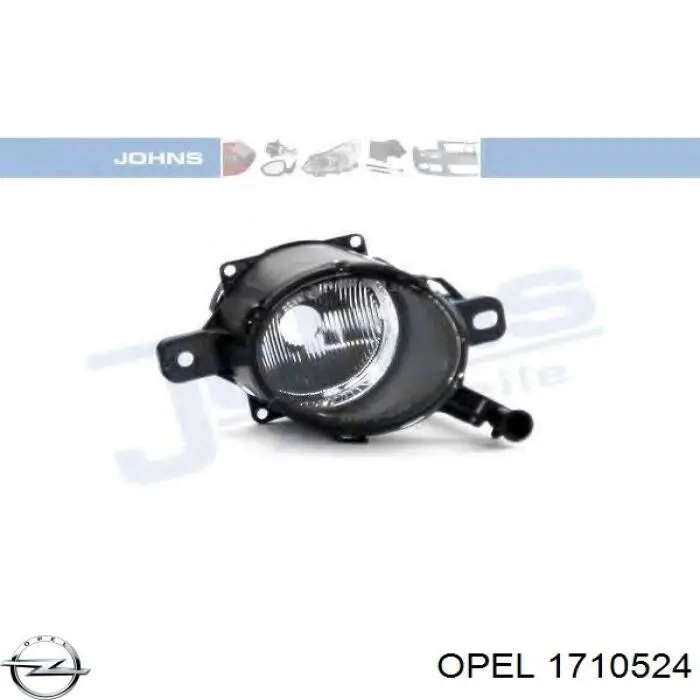 1710524 Opel faro antiniebla derecho