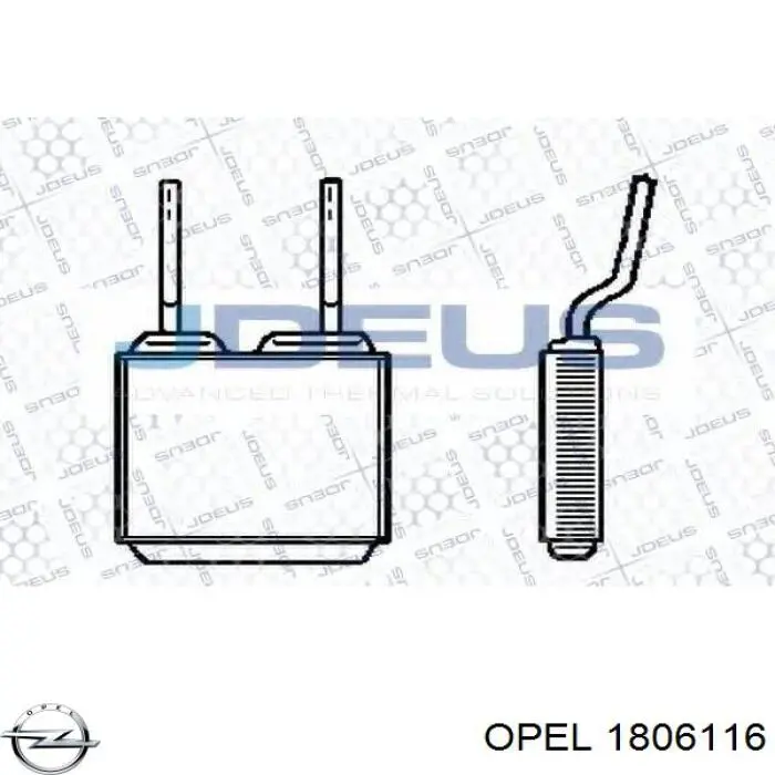 1806116 Opel radiador de calefacción