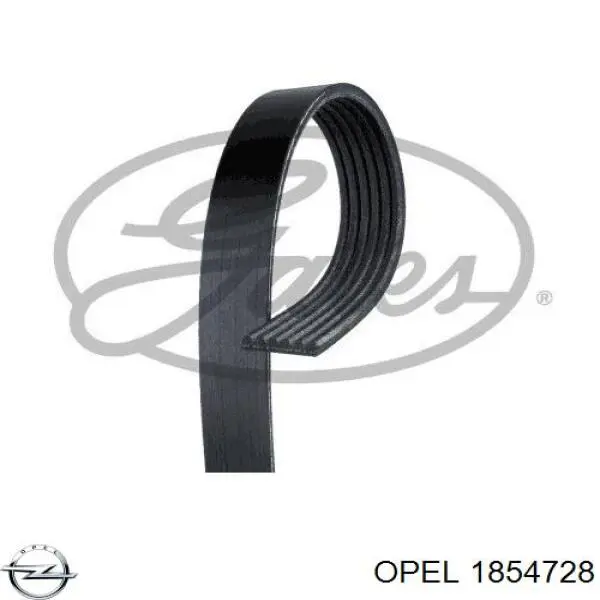 1854728 Opel correa trapezoidal