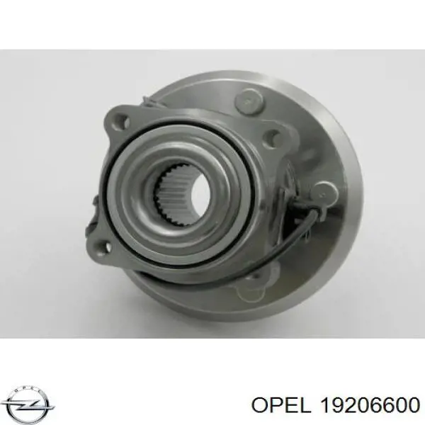 19206600 Opel cubo de rueda trasero