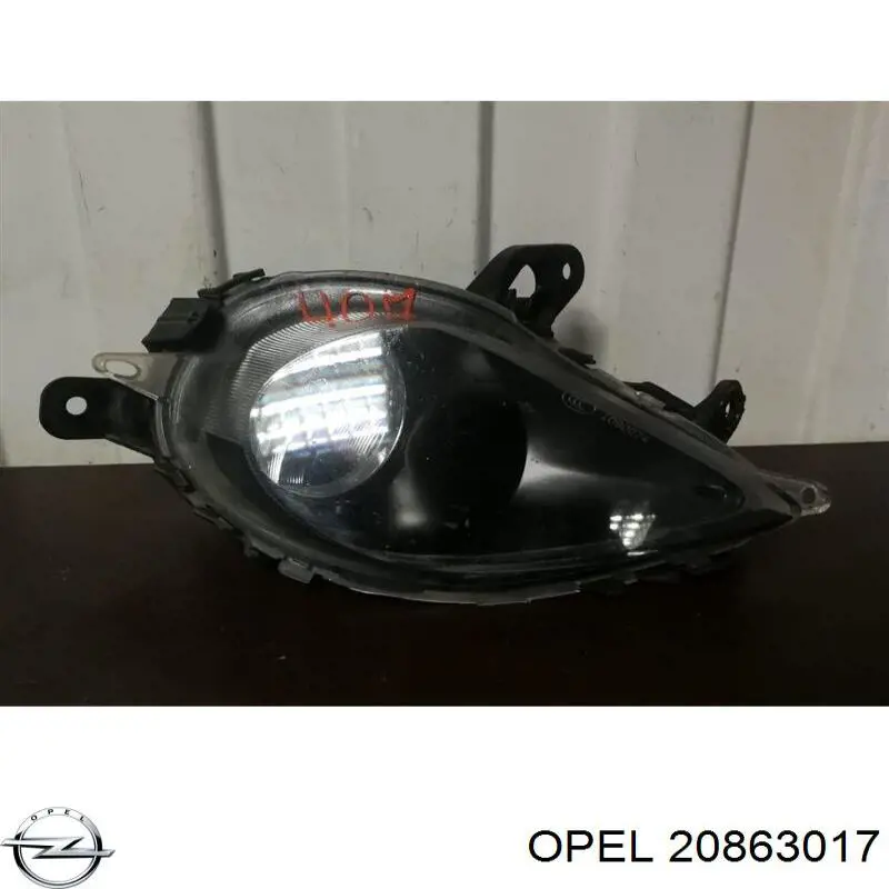 1710053 Opel faro antiniebla derecho