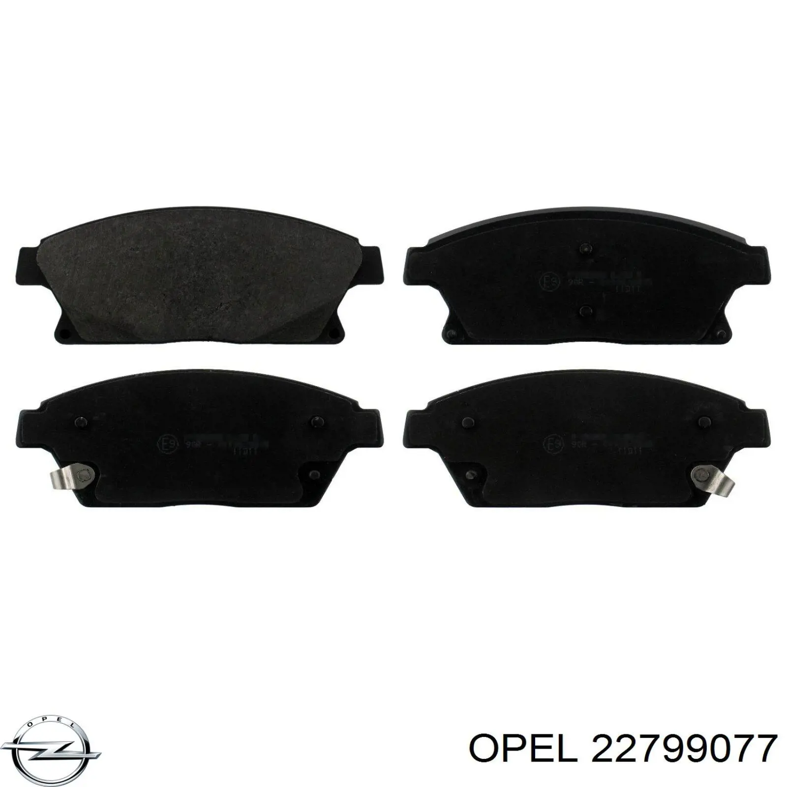 22799077 Opel pastillas de freno delanteras