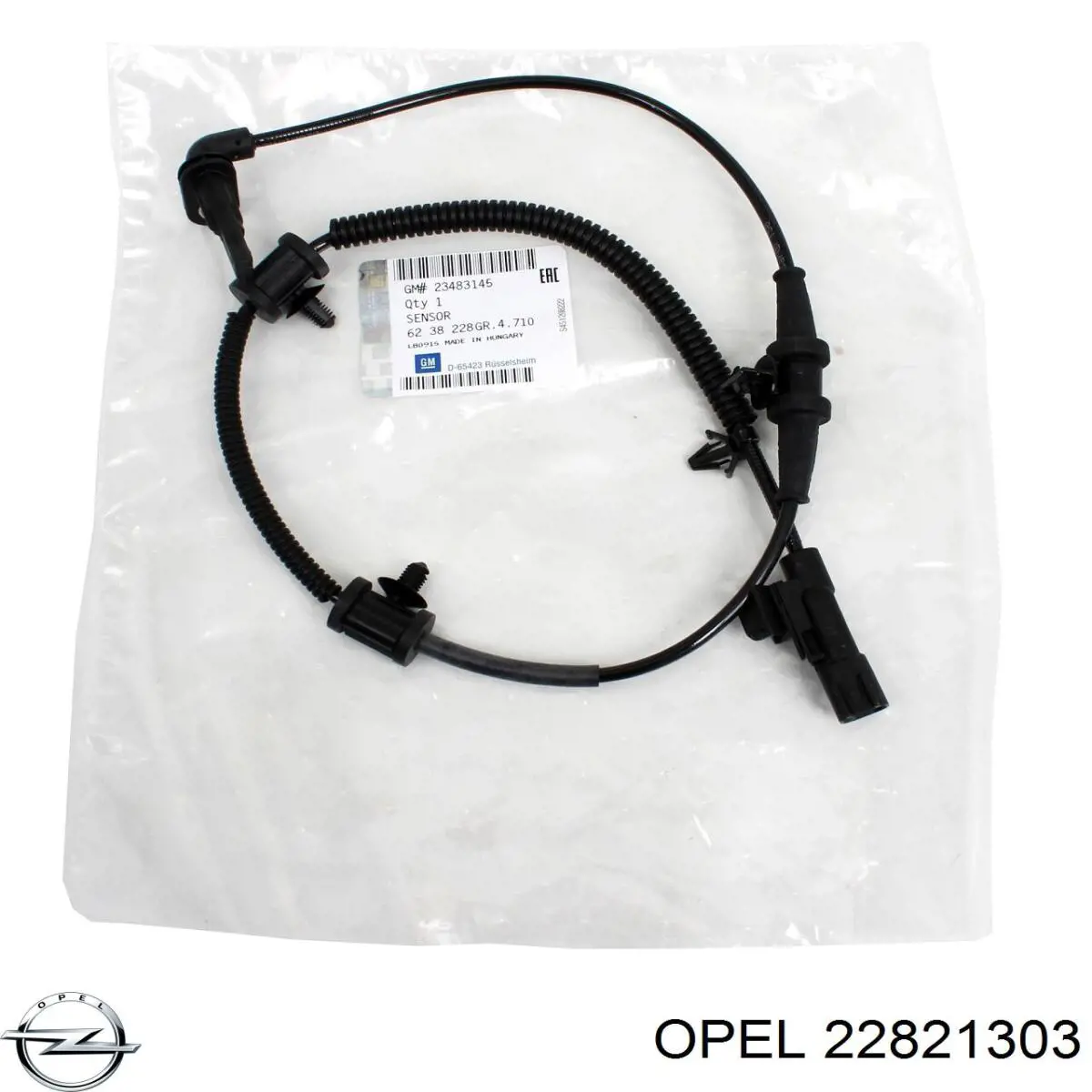 22821303 Opel sensor abs delantero