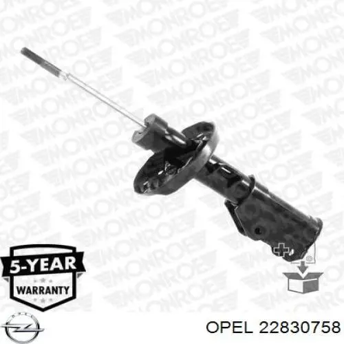 22830758 Opel amortiguador delantero izquierdo