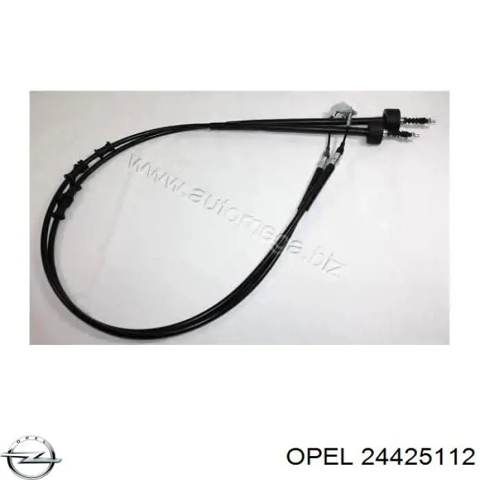 24425112 Opel cable de freno de mano trasero derecho/izquierdo