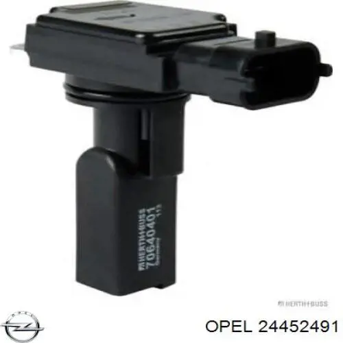 24452491 Opel sensor de flujo de aire/medidor de flujo (flujo de aire masibo)