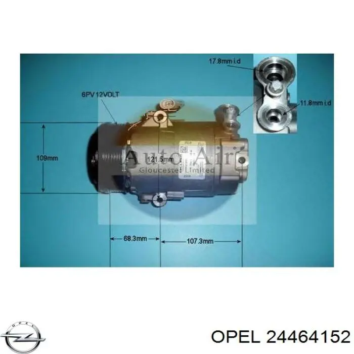 24464152 Opel compresor de aire acondicionado