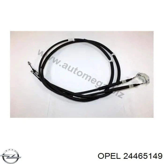 24465149 Opel cable de freno de mano trasero derecho/izquierdo