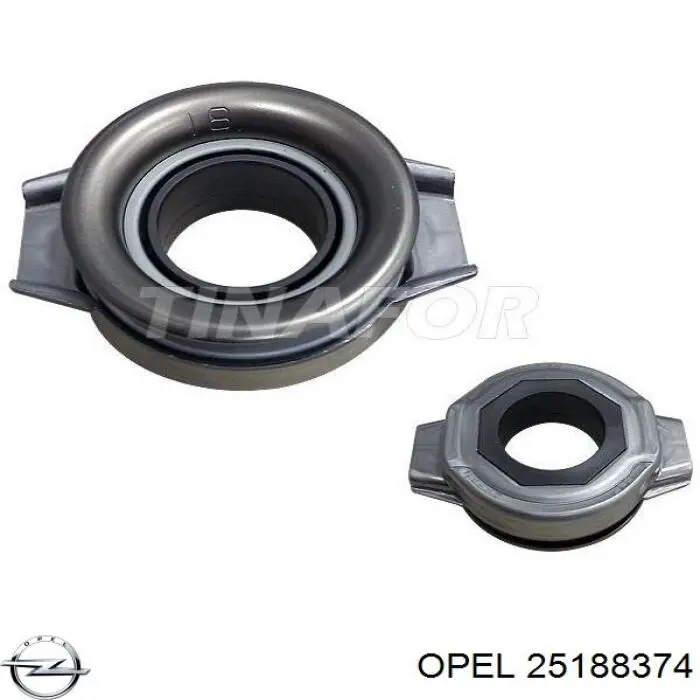 25188374 Opel rodillo, correa trapecial poli v