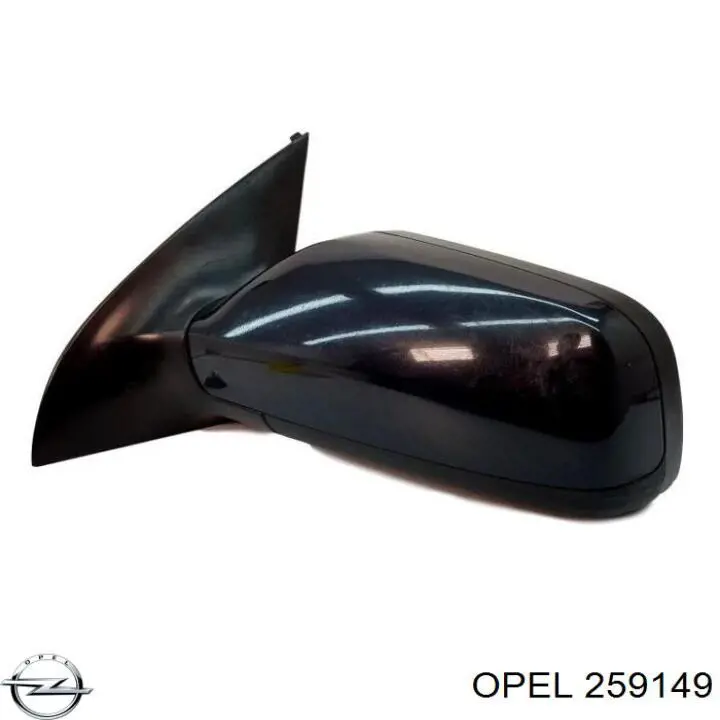 259149 Opel espejo retrovisor izquierdo