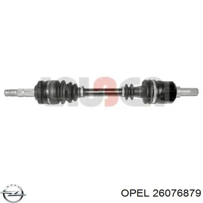 26076879 Opel árbol de transmisión delantero izquierdo